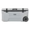 VEVOR Portable Cooler, 74 QT Wheeled Cooler with Ice Retention, Heavy-Duty Handles and Cup Holder