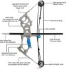 Archery Bow Set Compound Bow Training Bow RH/LH for Outdoor Sports Hunting Shooting Practice Entertainment Fun Archery Gift