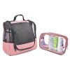 Portable Hanging Shower Caddy Organizer with 1 Free Toiletries Case Quick Dry Mesh Shower Caddy Tote Bag Included 1 Metal Hook Perfect for Dorm Camp T