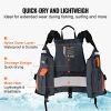 VEVOR Life Vest for Watersports (PFD), Life Jacket with Waterproof Nylon & 110N Buoyancy, Life Vest/Jacket for Any Water Activity-Fishing, Kayaking