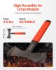 VEVOR Throwing Axes and Tomahawks, 3 Pack 11.9 inch Double Bit Axe Throwing Hatchet Set, Stainless Steel Head with Non-Slip TPR Rubber Handle