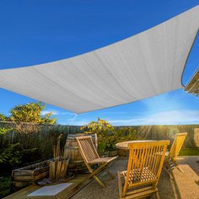 8'X10' Light Grey HDPE Sunshade Sail (Option: Defaulttitle)