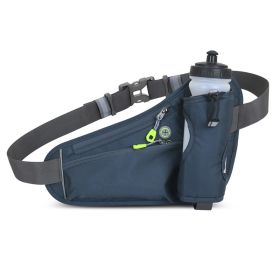 Outdoor Sports Mountaineering Water Bottle Waist Bag (Color: Dark Gray, Type: Waist Bag)