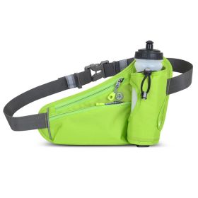 Outdoor Sports Mountaineering Water Bottle Waist Bag (Color: Green, Type: Waist Bag)