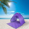 Pop Up Beach Tent Sun Shade Shelter Anti-UV Automatic Waterproof Tent Canopy for 2/3 Man w/ Net Window Storage Bag for Outdoor Beach Camping Fishing P