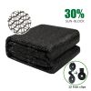 30% Sun-Block Shade Cloth Net Mesh Shade with Clips for Garden Patio and Plants in Black