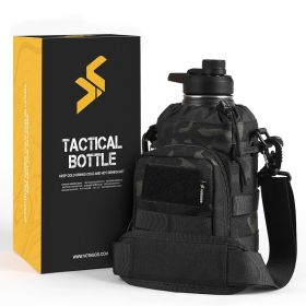 VOTAGOO 64Oz Tactical Water Bottle (Color: DarkCamo)