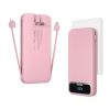 12000mAh Portable Charger Power Bank With Built In Cables