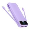 12000mAh Portable Charger Power Bank With Built In Cables