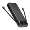 12000mAh Portable Charger Power Bank With Built In Cables