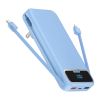 12000mAh Portable Charger Power Bank With Built In Cables