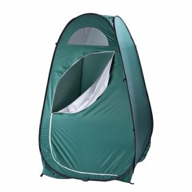 Pop Up Privacy Shower Tent Quick Setup Waterproof Zipper Closure Portable Outdoor Changing Room for Camping Beach RV Travel Compact Bath Tent with Com (Color: Army Green)