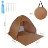 Pop Up Beach Tent Sun Shade Shelter Anti-UV Automatic Waterproof Tent Canopy for 2/3 Man w/ Net Window Storage Bag for Outdoor Beach Camping Fishing P