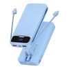 12000mAh Portable Charger Power Bank With Built In Cables