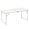 3FT/4FT/6FT Durable Plastic Folding Table w/Handles & Lock - Portable Indoor/Outdoor Picnic Dining Table for Camping, Parties, White