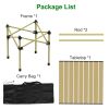 Folding Camping Table Portable Lightweight Carbon Steel Roll-up Picnic BBQ Desk with Carry Bag Heavy Duty for Outdoor Beach Backyard Party Patio Campi